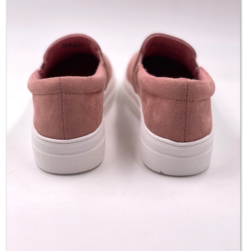 Mauve Soft micro suede slip on sneaker - Picture 8 of 10